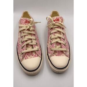 Vintage Converse Y2K Low Top Sneakers Pink Paisley Women’s Size 9 Men 7 NWOT